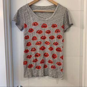 J.Crew x Donald Robertson Kiss Kiss Tee XS